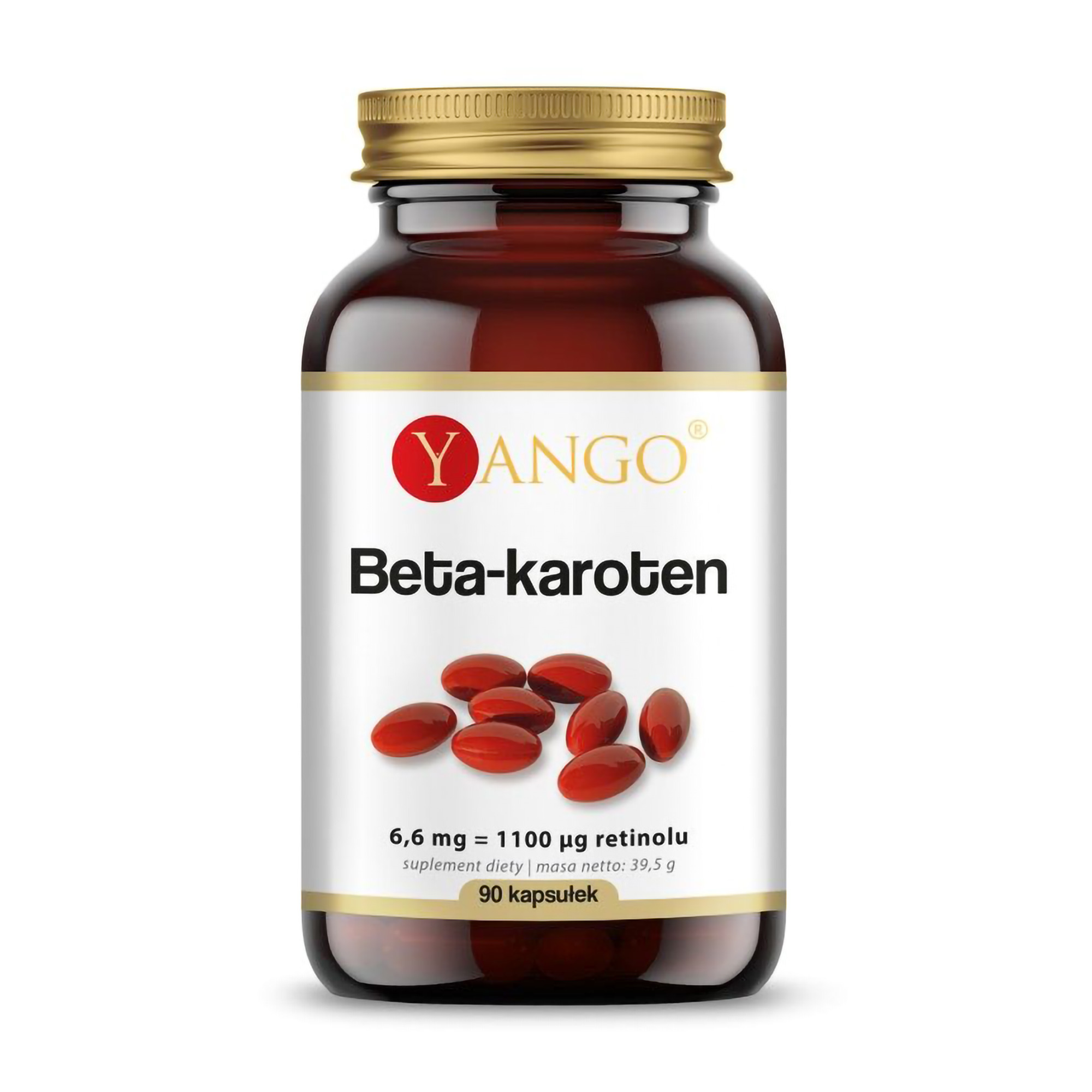 Бета-каротин Yango Beta Karoten 6.6 мг, 90 капсул